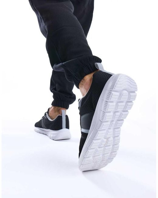 Jack & Jones Black Taylor Mesh Polyurethane Standard Trainers for men