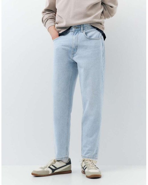 Pull&Bear Blue Standard Jeans for men