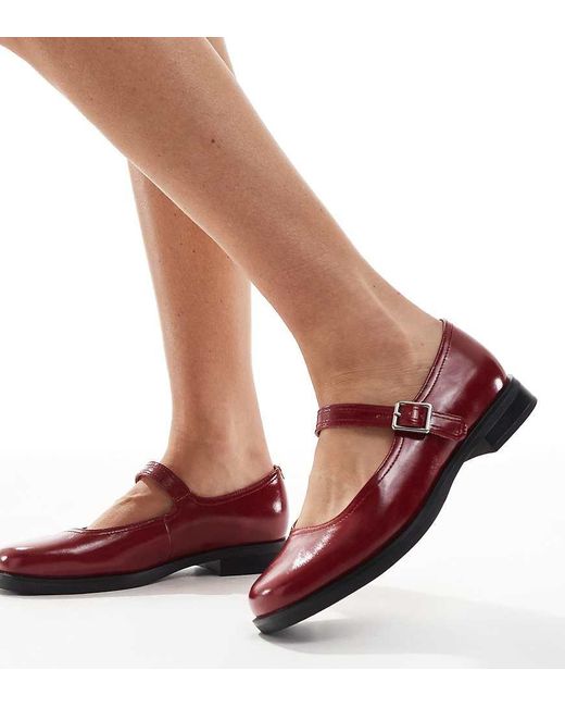 London Rebel Red Adeline Chunky Mary Janes