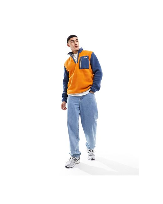 The North Face – yumiori – schweres fleece-sweatshirt in Orange für Herren