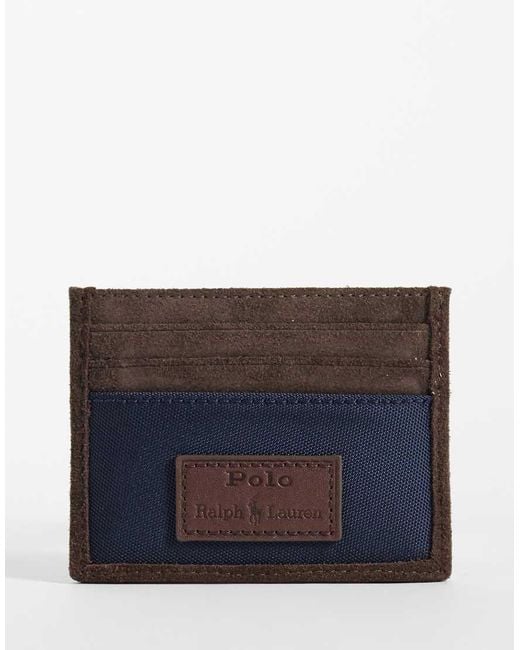 Polo Ralph Lauren Brown Icon Logo Small Card Case for men