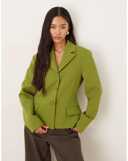 ASOS Green Tailored Fitted Blazer