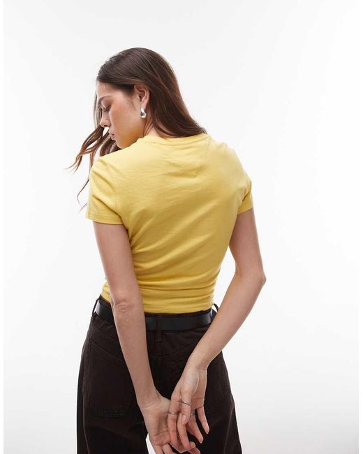 Tommy Hilfiger Yellow Retro Script Baby T-shirt