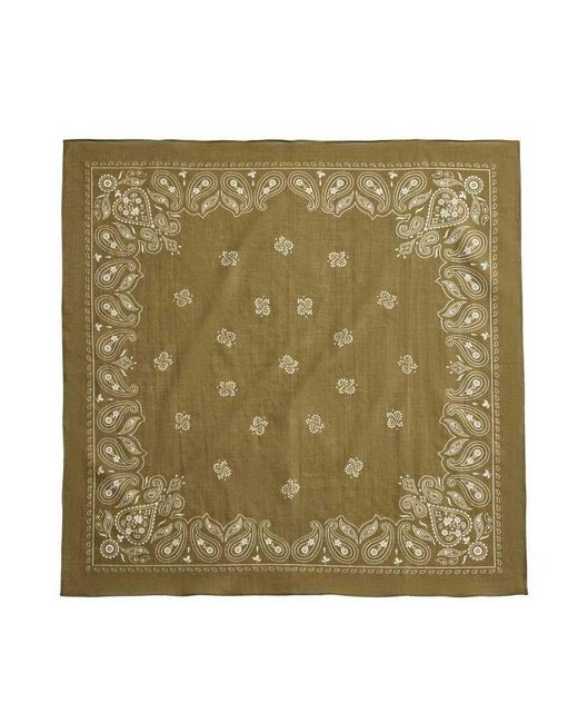 Oysho Green 100% Cotton Print Bandana