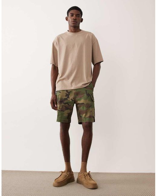 Polo Ralph Lauren Green Gellar Camo Print Cargo Shorts for men
