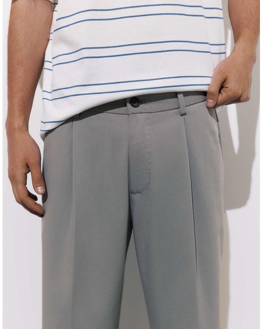 Pull&Bear – elegante hose in White für Herren