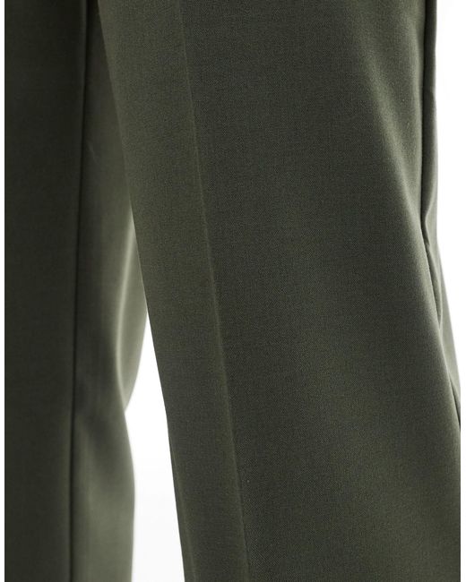 ASOS Green Straight Suit Trouser for men