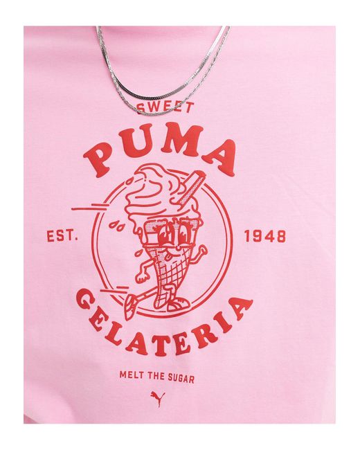 T-shirt à motif gelato - ose PUMA pour homme en coloris Pink