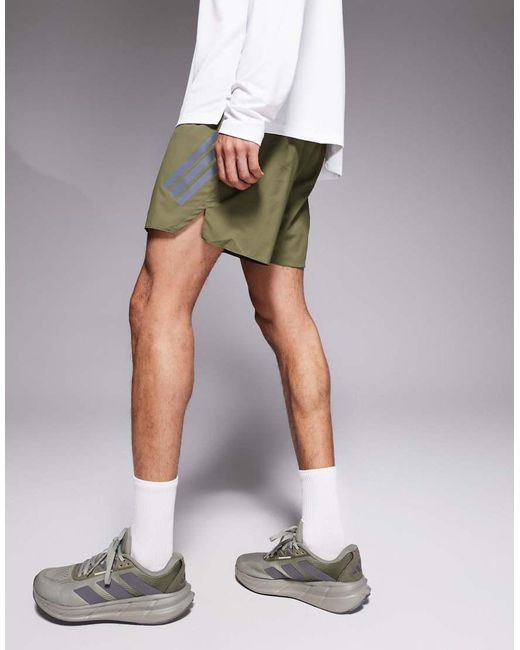 Adidas Originals Green Adidas Running Adi35 Shorts for men