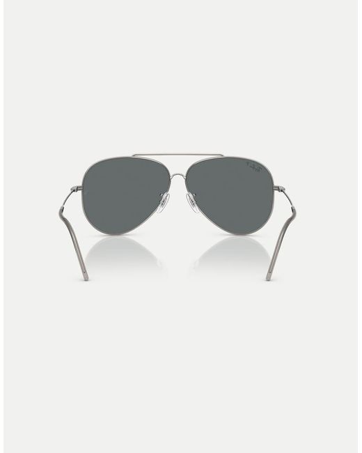 Occhiali Da Sole Aviatore Color Canna Di Fucile Con Lenti Grigie Polarizzate di Ray-Ban in Gray