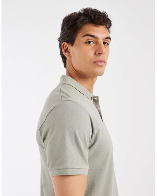 ASOS Gray Essentials Regular Fit Polo for men