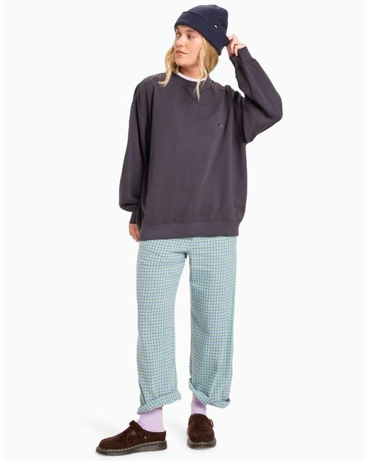 Quiksilver Purple Essential Crew Neck