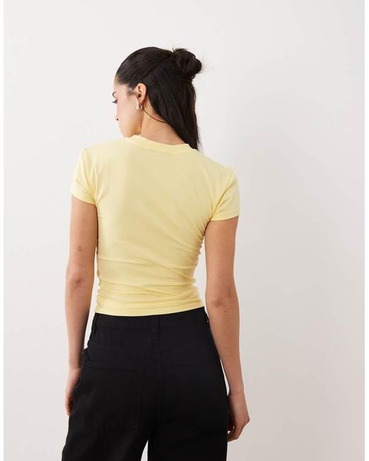 ASOS Natural Baby Tee With Leopard Nyc Run Club Graphic