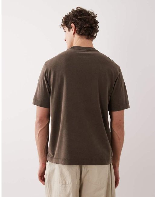 Abercrombie & Fitch Brown Premium Heavyweight T-shirt for men