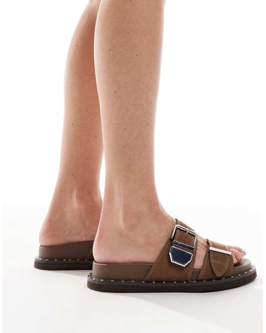 ALDO Brown – elyna – ledersandalen