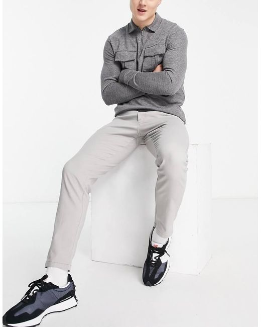 Jack & Jones Gray Slim Fit Chino for men