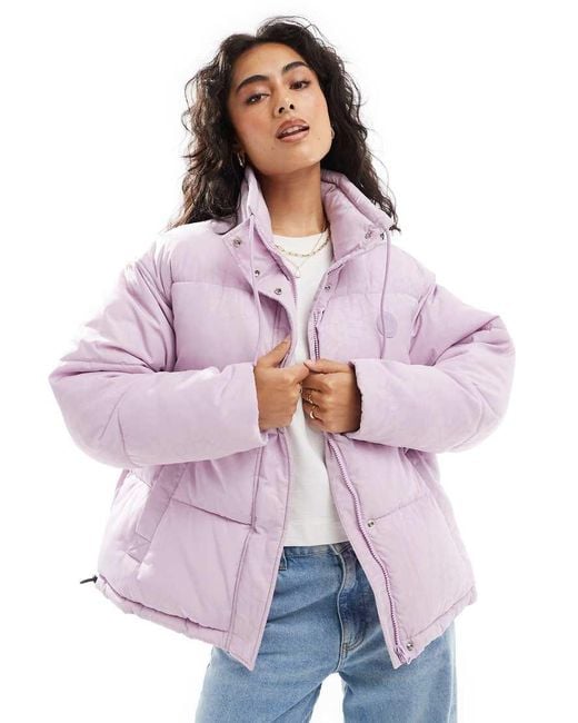 HUGO Purple Falena Puffer Jacket