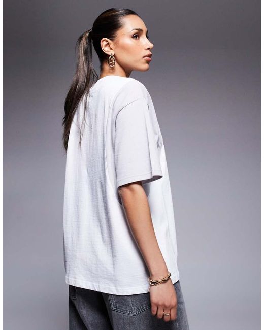 Courtside Gray Motif Detail Raglan Top