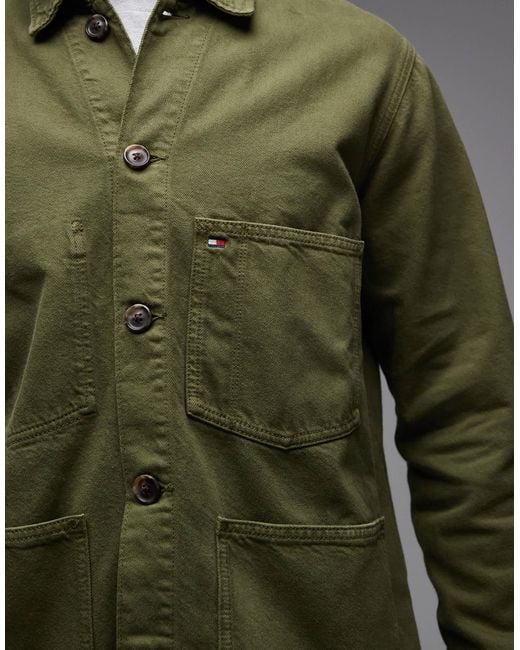 Tommy Hilfiger Green Chore Jacket for men