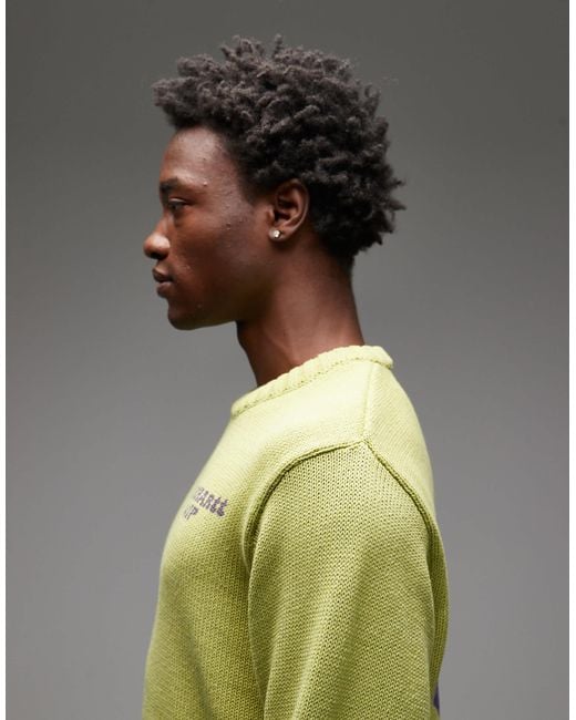 Carhartt Green Helix Motif Back Jumper for men