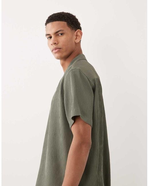 Jack & Jones Green Resort Shirt And Shorts Set for men