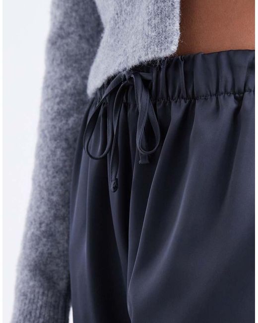 Cotton On Blue Satin Style Pull On Trouser