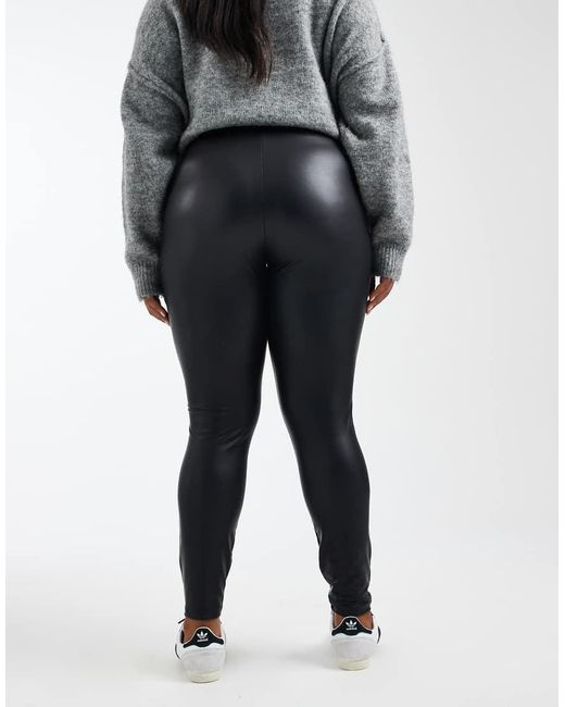 ONLY Black Coated leggings