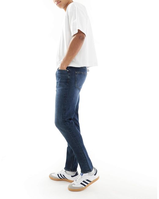 ASOS – eng geschnittene jeans in Blue für Herren