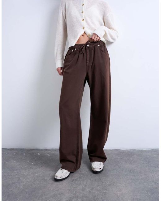 TOPSHOP White Pull On jogger Jean