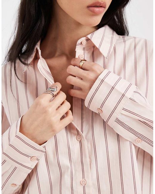 Vero Moda White Oversized Cotton Oxford Shirt