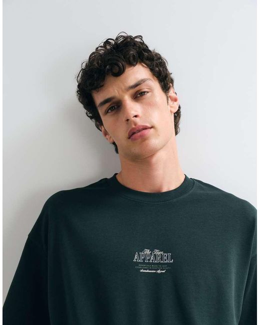 Jack & Jones Multicolor Oversized Backprint Script T-shirt for men