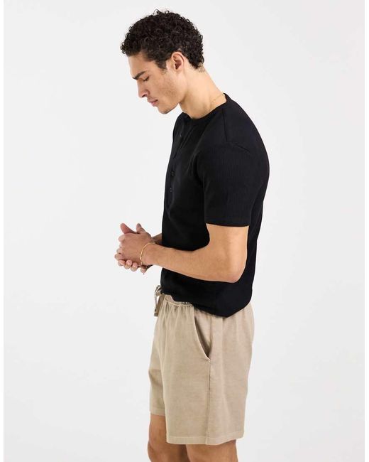 ASOS Multicolor Asos Deisgn Oversized Jersey Short With Back Pocket for men