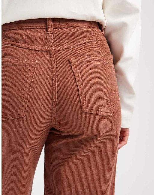 ASOS Red Corduroy Wide Leg Pants