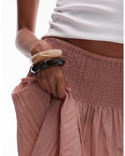 Mango Multicolor Ruched Top Boho Skirt