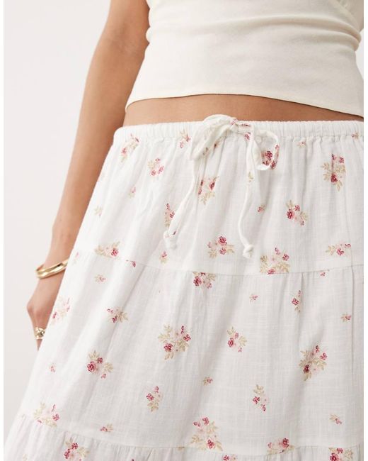 Cotton On Natural Haven Tiered Maxi Skirt
