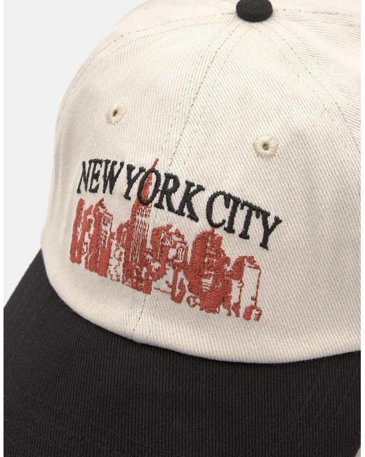 Pull&Bear Black Skyline Cap for men