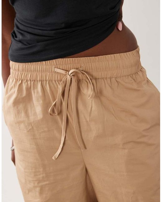 ASOS Natural Longline Shorts