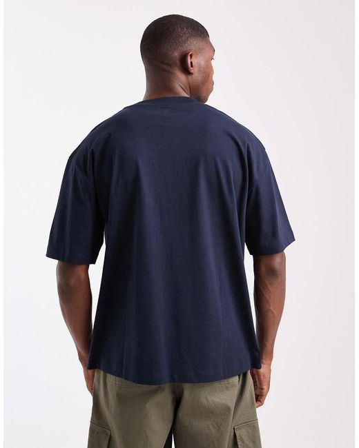ASOS Blue Essentials Oversized T-Shirt for men