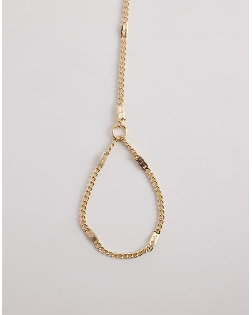ASOS White Fine Hand Chain
