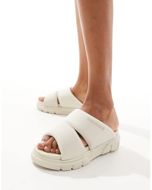Timberland White Greyfield Strap Sandals