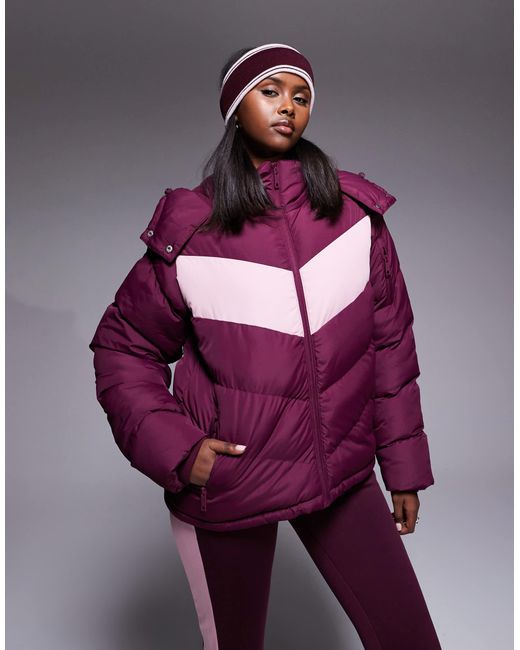 Doudoune Threadbare en coloris Purple