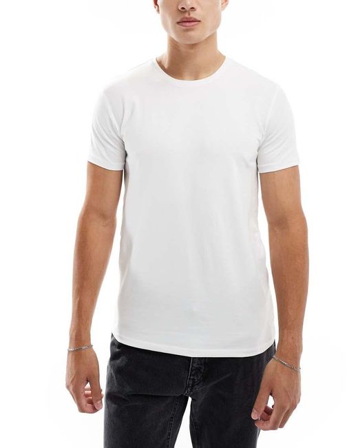 SELECTED Blue 3 Pack T-shirts for men