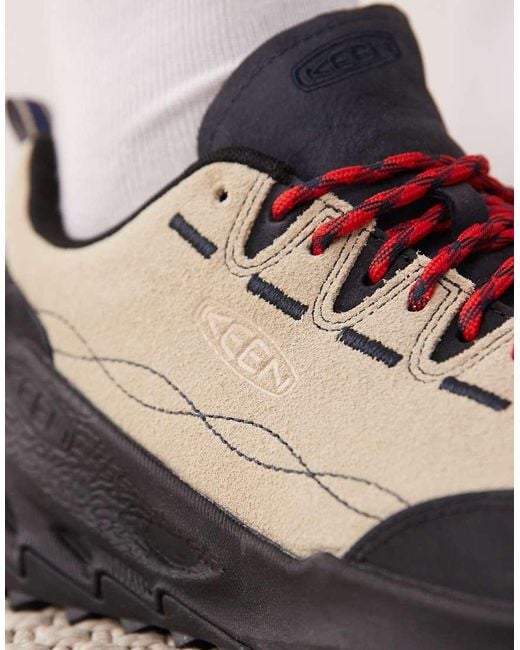 Keen Black Jasper Zionic Brushed Suede Sneakers for men