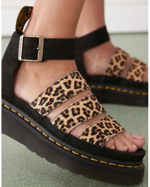 Dr. Martens Blue Clarissa Ii Quad Sandals