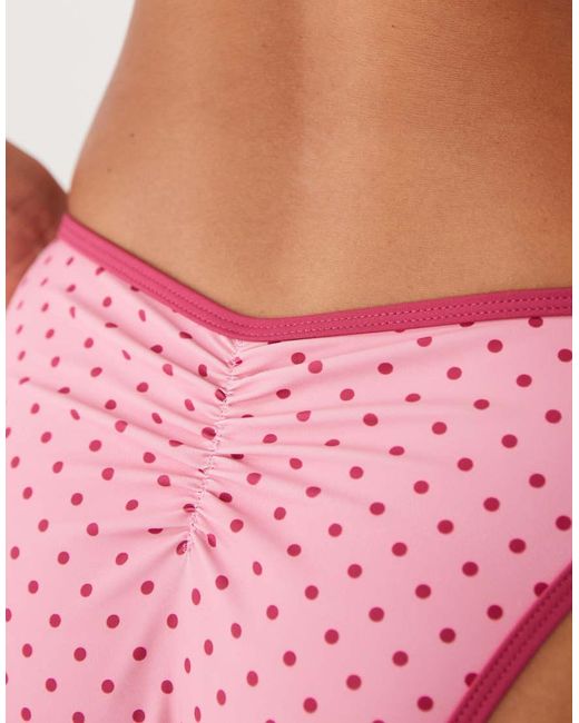 Peek & Beau Red High Leg Bikini Bottom