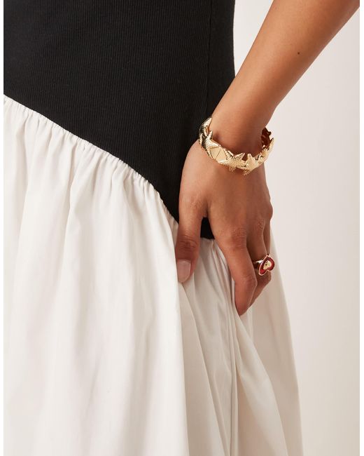 Nobody's Child Petite Natural Asymmetric Waist Midi Dress