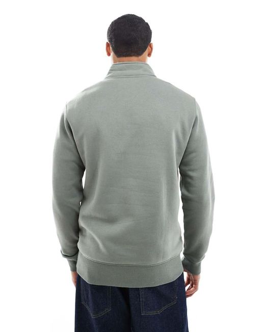 Only & Sons Gray Half Zip Sweat for men