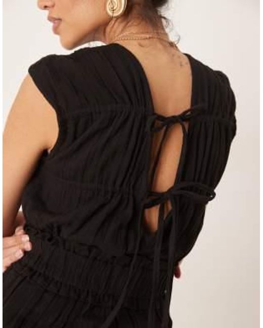 ASOS Natural – zweilagiger playsuit