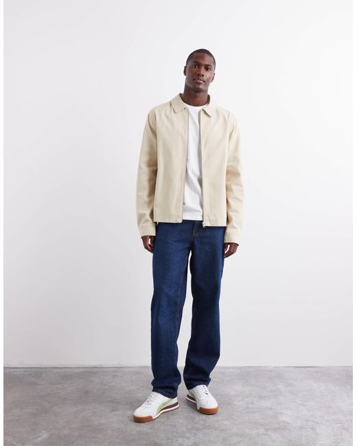 ASOS Natural Harrington Jacket for men