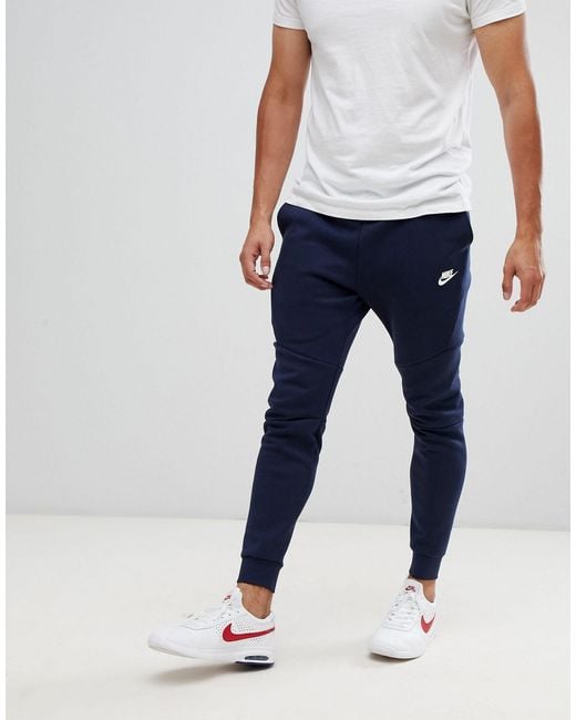 Nike Tech Fleece Jogger in Blue for Men | Lyst UK